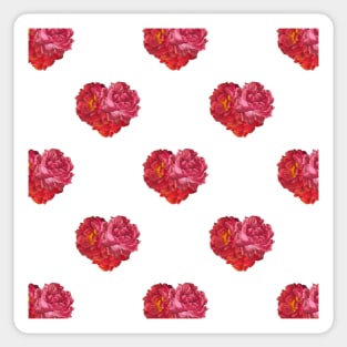 Heart Flowers Valentine Sticker